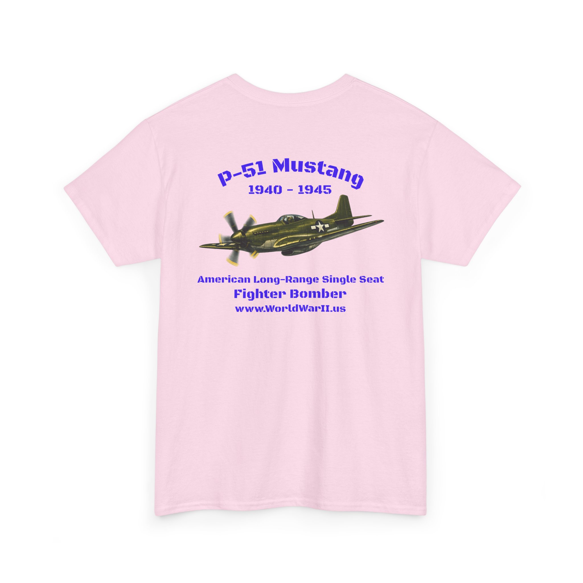 WWII Turtle Club — P-51 Mustang Heritage T-Shirt - Image 19