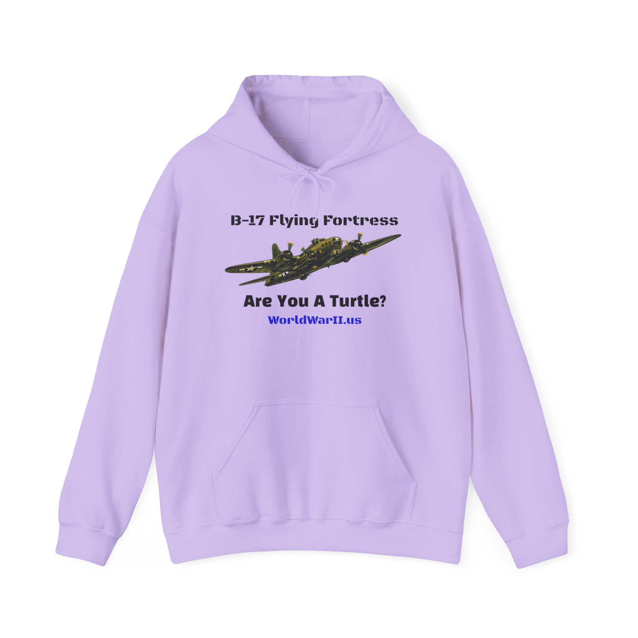 B-17 Flying Fortress Hoodie – “Are You A Turtle?” Vintage WWII Bomber Sweatshirt - Image 4