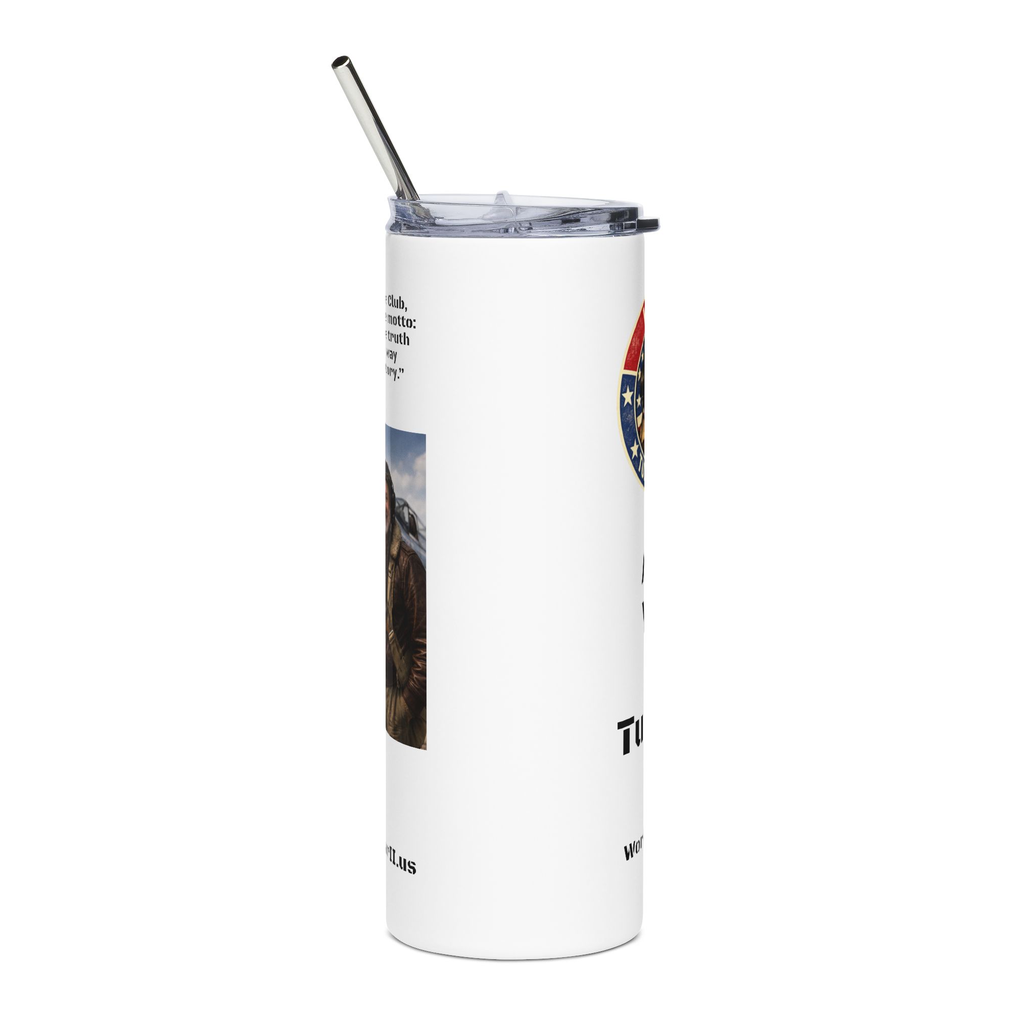 WWII Turtle Club logo Are You A Turtle? Stainless Tumbler | 20oz - Image 4