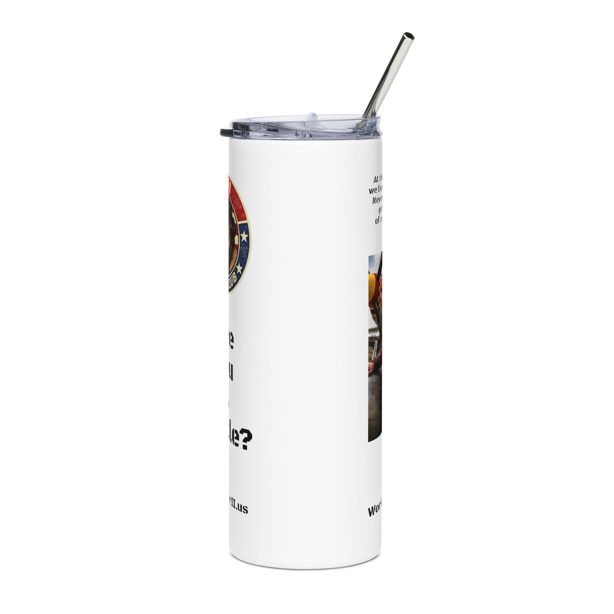 WWII Turtle Club logo Are You A Turtle? Stainless Tumbler | 20oz - Image 3